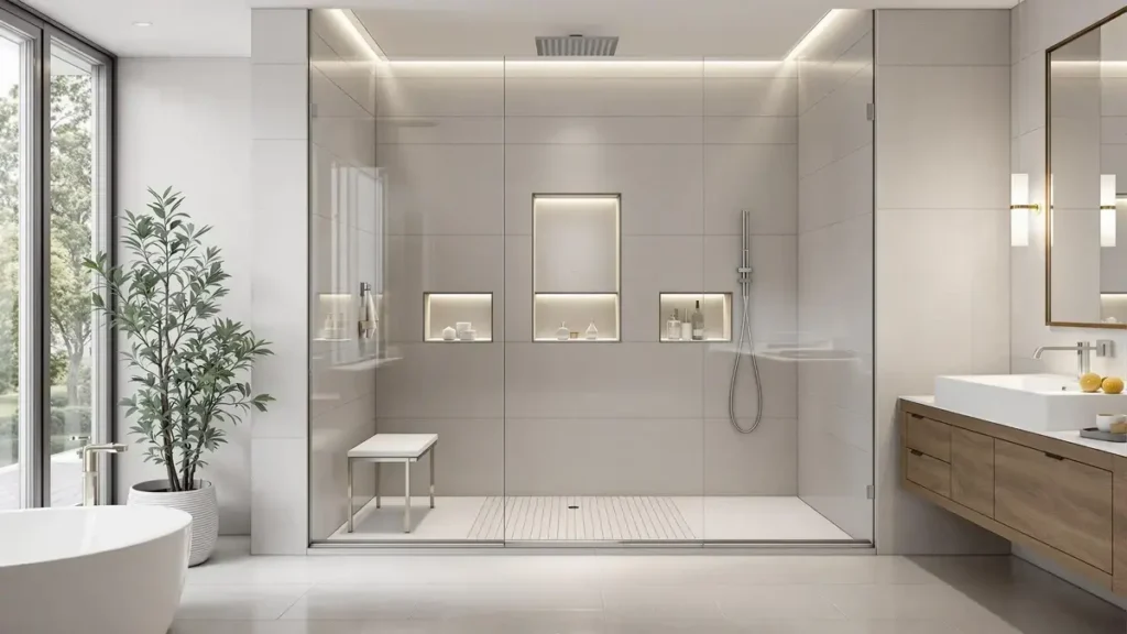 Addio alle pareti della doccia! La nuova tendenza minimalista che rivoluziona i bagni nel 2025